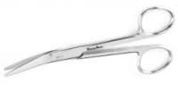 Meister-Hand New's Suture Scissors, Angled, 5-1/2" Stainless Steel, Each - Scissor Suture Angled Flat - Image 1