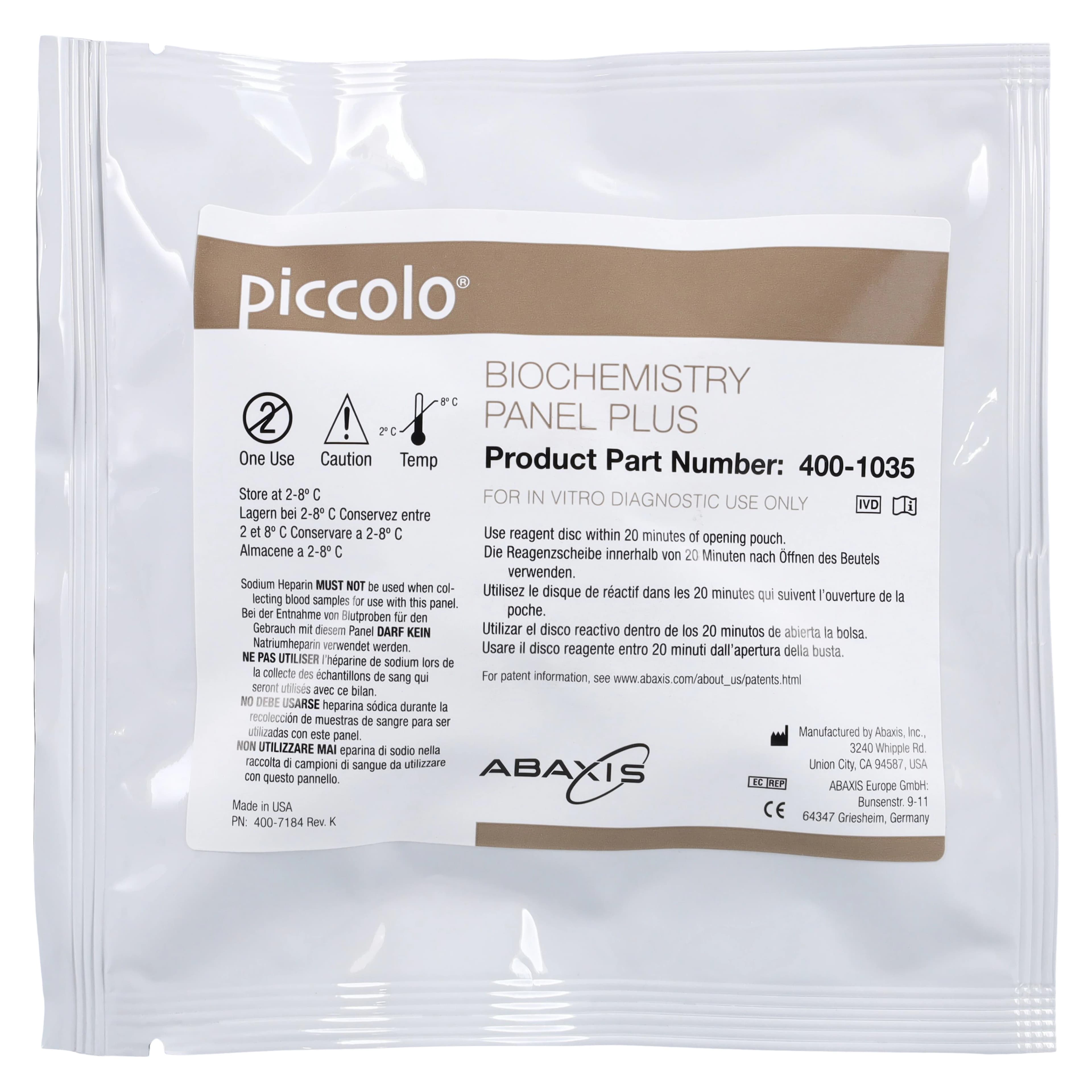 Abaxis Piccolo Xpress BioChemistry Panel Plus Reagent Disc, Moderately Complex, 10/Box thumbnail 3