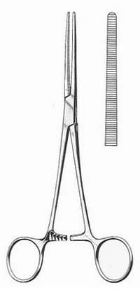 Rochester-Pean Hemostatic Forceps, Straight, 8-3/4", Stainless Steel - Forcep Roch-Pean Hemostatic - Image 1
