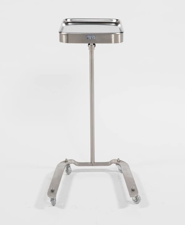 Blickman Industries Stainless Steel Mayo Stand with 4-Caster Base, 39.5" x 62" - Mayo Stand S/S 4-Caster Base - Image 1