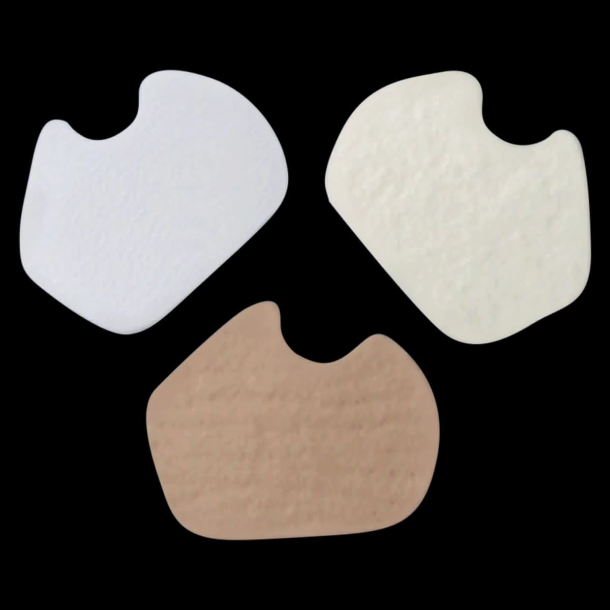 Dancer Orthopedic Foot Felt Pad, Right, 3.25" x 3" - Pads Dancer Felt Right - Image 1