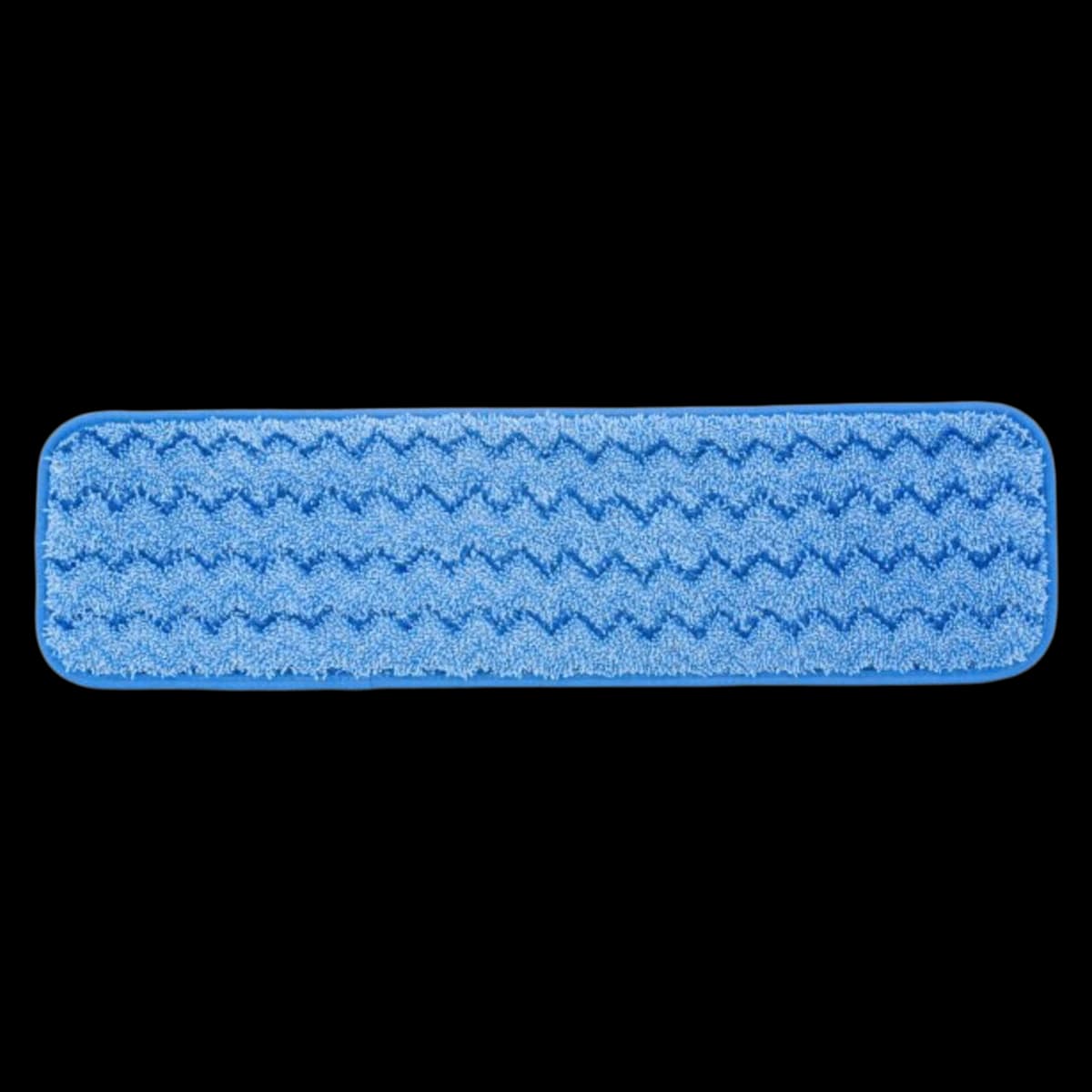 Rubbermaid Commercial Microfiber Wet Mopping Pad, 18", Blue, 12/Pack - Rubbermaid Commercial Microfiber Wet Mopping Pad - Image 1