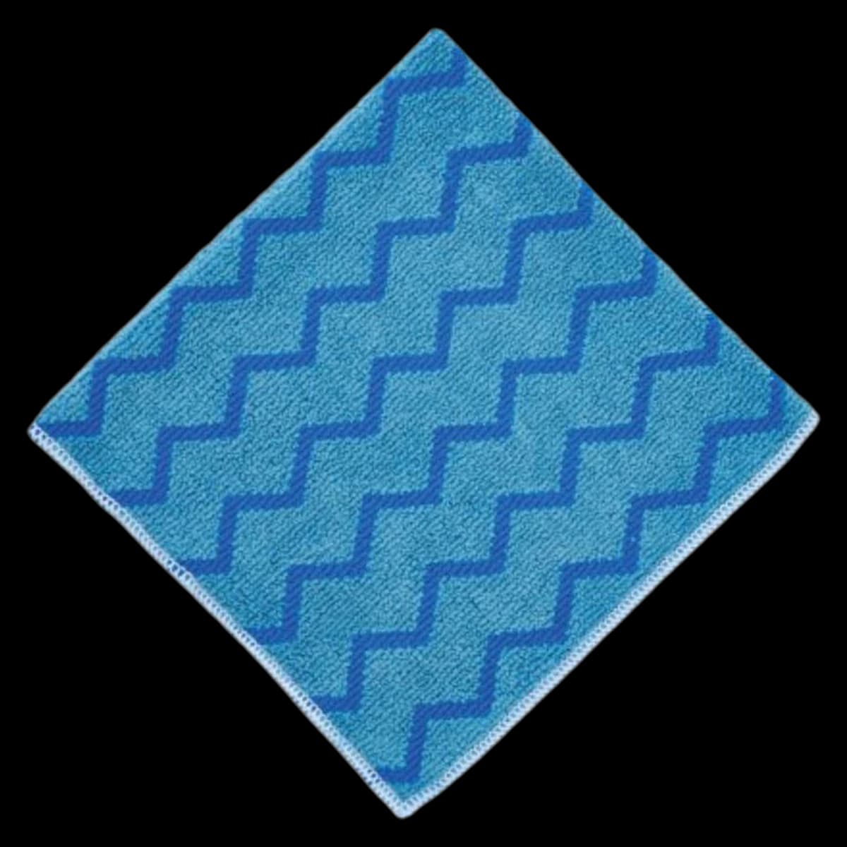 Rubbermaid Commercial Microfiber Cleaning Cloths, 16x16, Blue, 12/Pack - Rubbermaid Commercial Microfiber Cleaning Cloths - Image 1