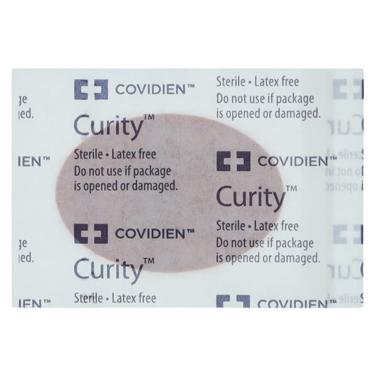 Curity Fabric Adhesive Bandage, Oval, 1 x 1-1/4", Tan, Sterile, 1200/Case thumbnail 3