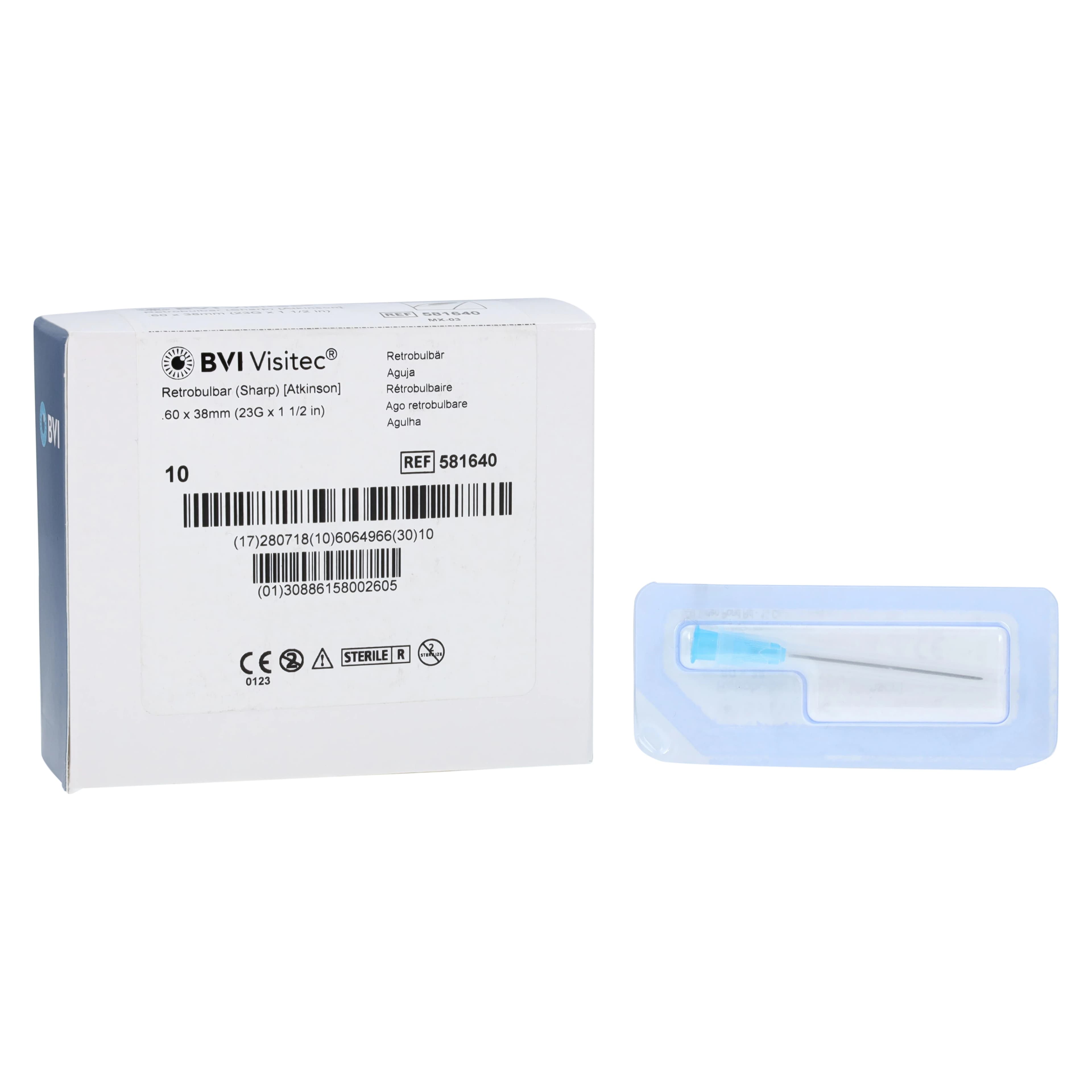 Visitec Retrobulbar Sharp Cannula, 25G x 1.5" (38 mm), Single-Use thumbnail 2