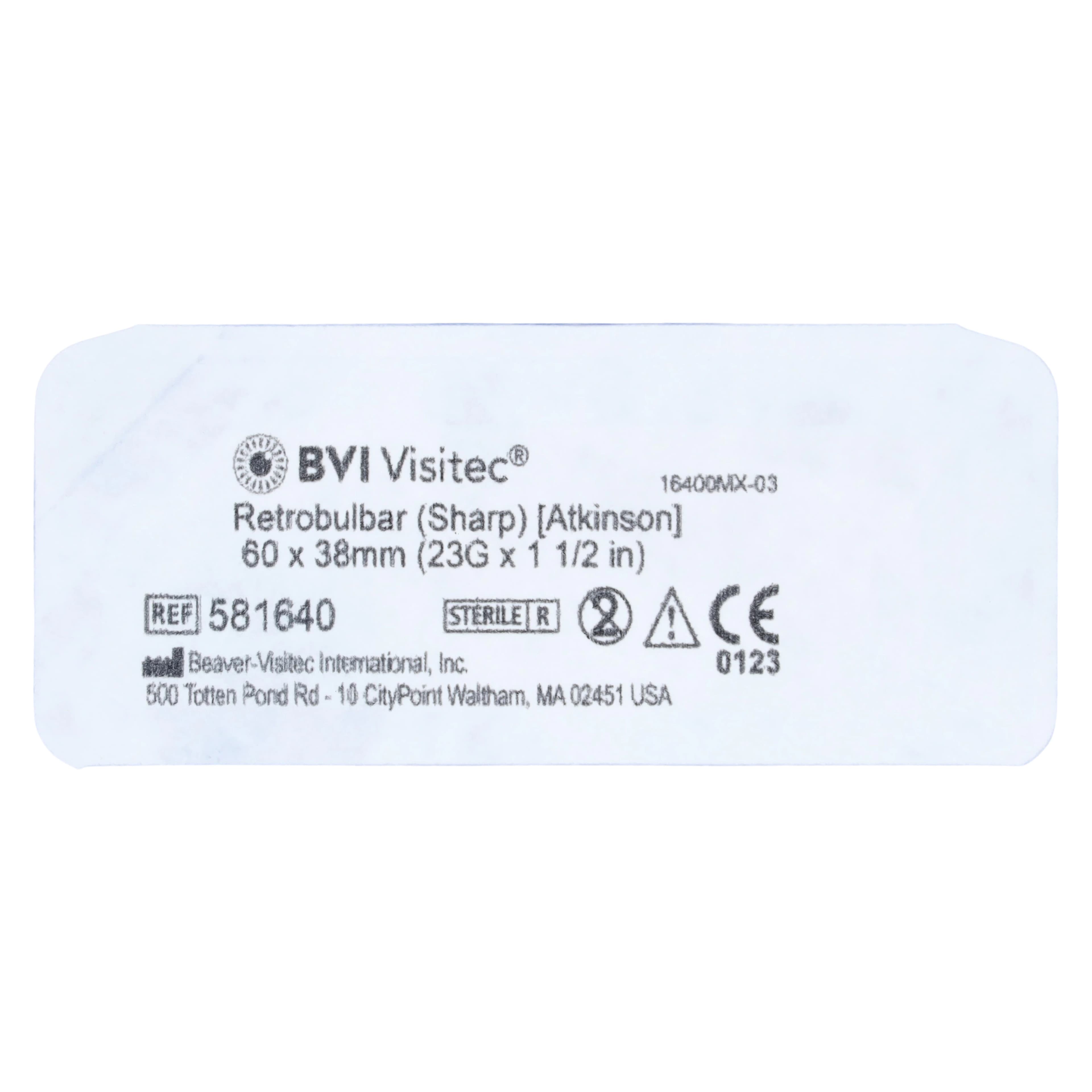 Visitec Retrobulbar Sharp Cannula, 25G x 1.5" (38 mm), Single-Use thumbnail 3