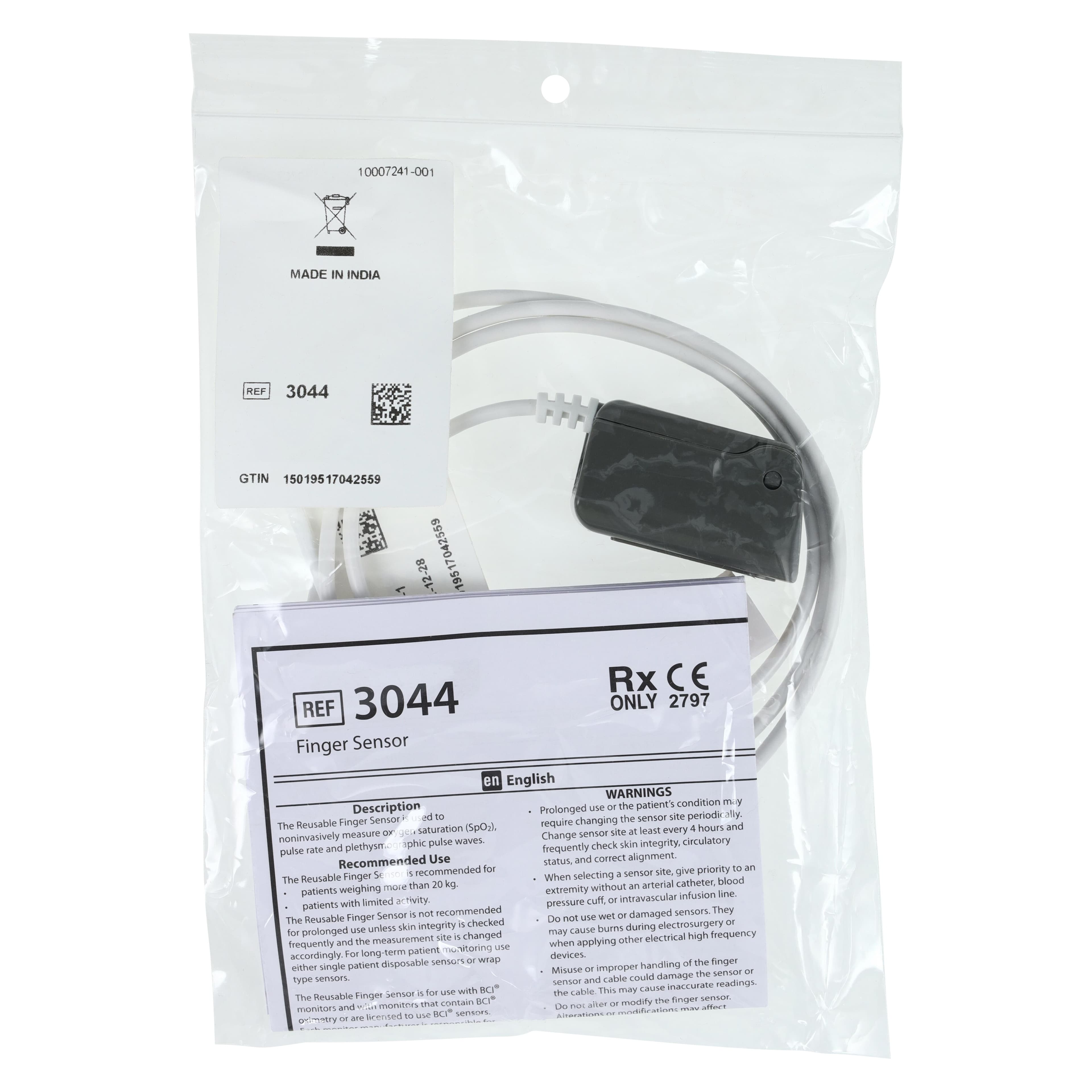 ICU Medical BCI Handheld Pulse Oximeter with Finger Probe, Adult thumbnail 7