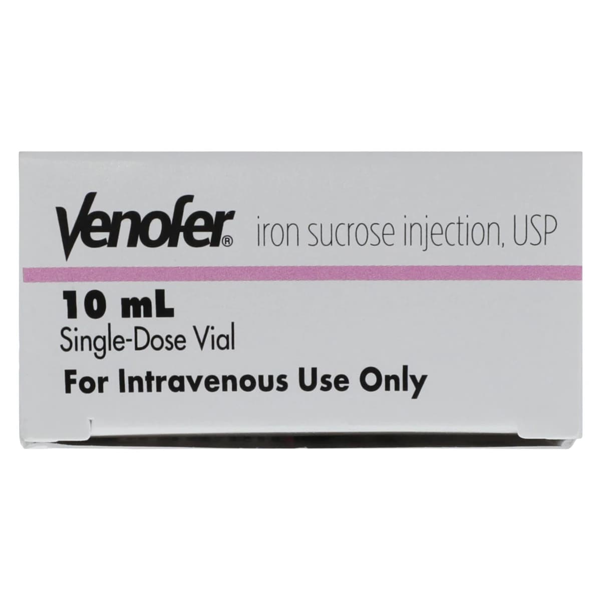 Venofer (Iron Sucrose) Injection, 20 mg/mL, 10 mL Single-Dose Vial, 5/Package thumbnail 5