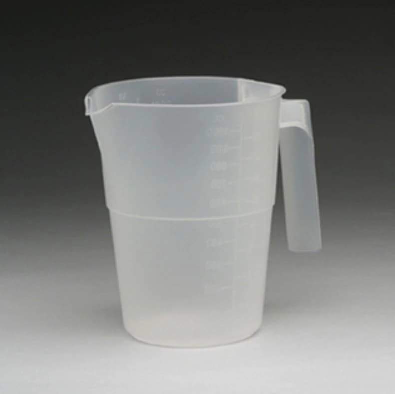 Medegen Graduated Measuring Container, Translucent, 1000mL, with Handle, 24/Case - Measure Graduated w/Handle - Image 1