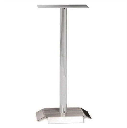 Marketlab Kiosk Stand Only, Silver Stainless Steel for Health/Hygiene Center, Each - Stand Kiosk Health & Hygiene - Image 1
