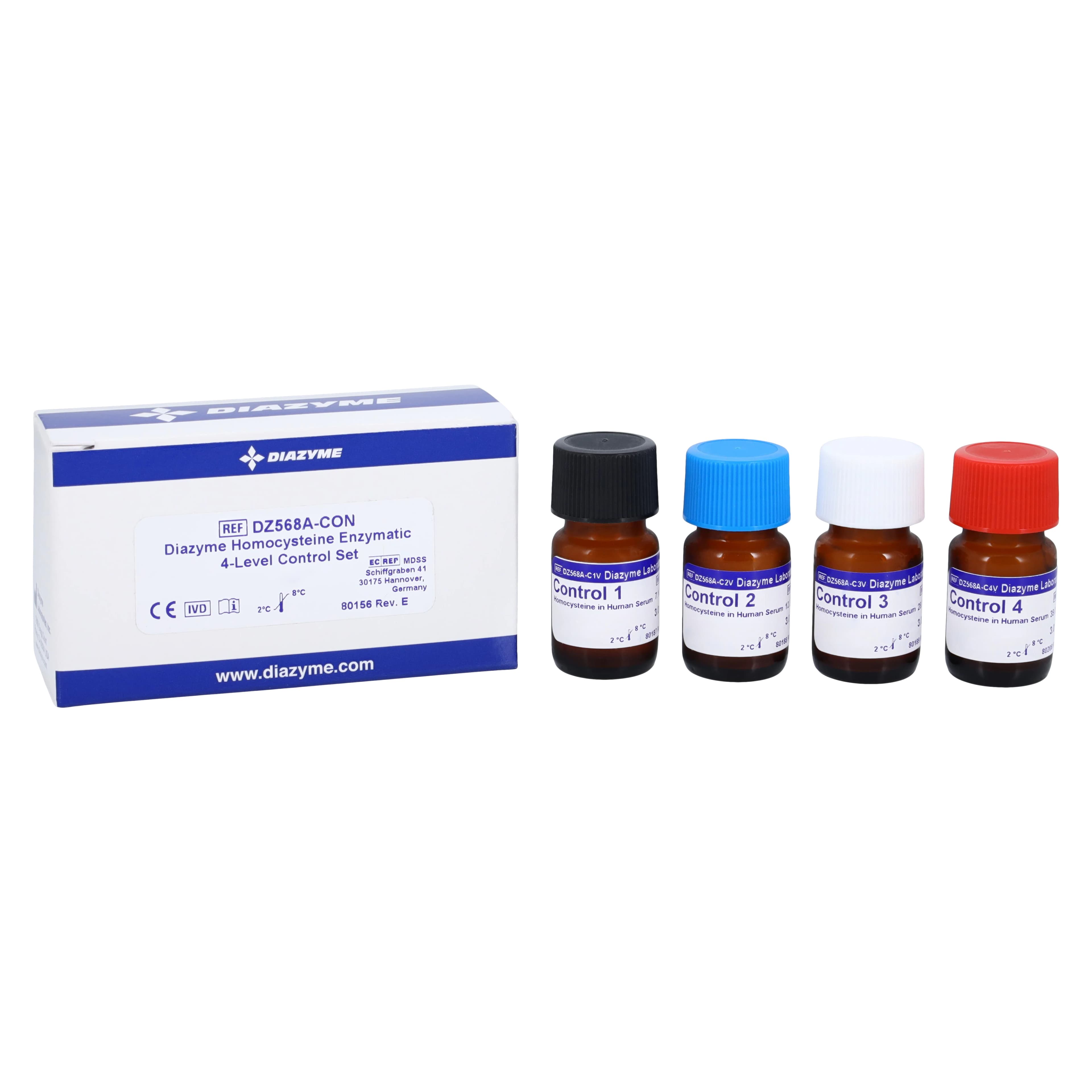 Diazyme Homocysteine Level 4 Control, 4 x 3 mL, for Synchron Systems thumbnail 2