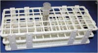 Summit Medical Plastic Syringe Rack for 60cc Syringes, White, Reusable, 9.7" x 4.1" x 2.6" - Rack Syr Plastic f/60cc Syr - Image 1