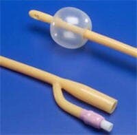 Dover 2-Way Foley Catheter, Straight Tip, Silicone, 28 Fr, 30 cc Balloon - Catheter Foley Silicone 2Way - Image 1