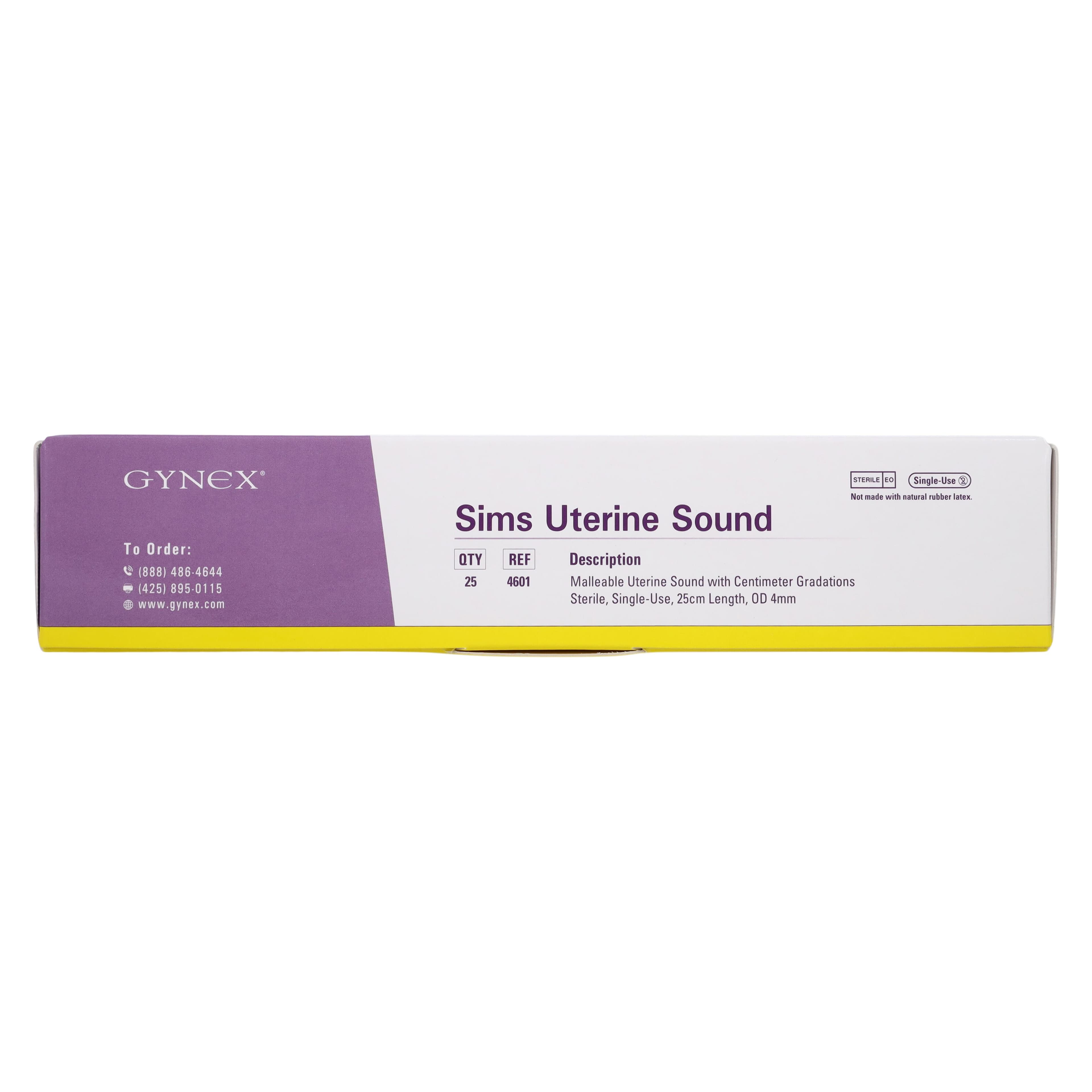 Gynex Sims Uterine Sound, 25cm, Plastic, Sterile, Single-Use, 25/Box thumbnail 4