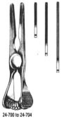 Miltex Glover Bulldog Clamp, Straight, 3-1/8" Stainless Steel, Each - Clamp Bulldog Glover Strt - Image 1