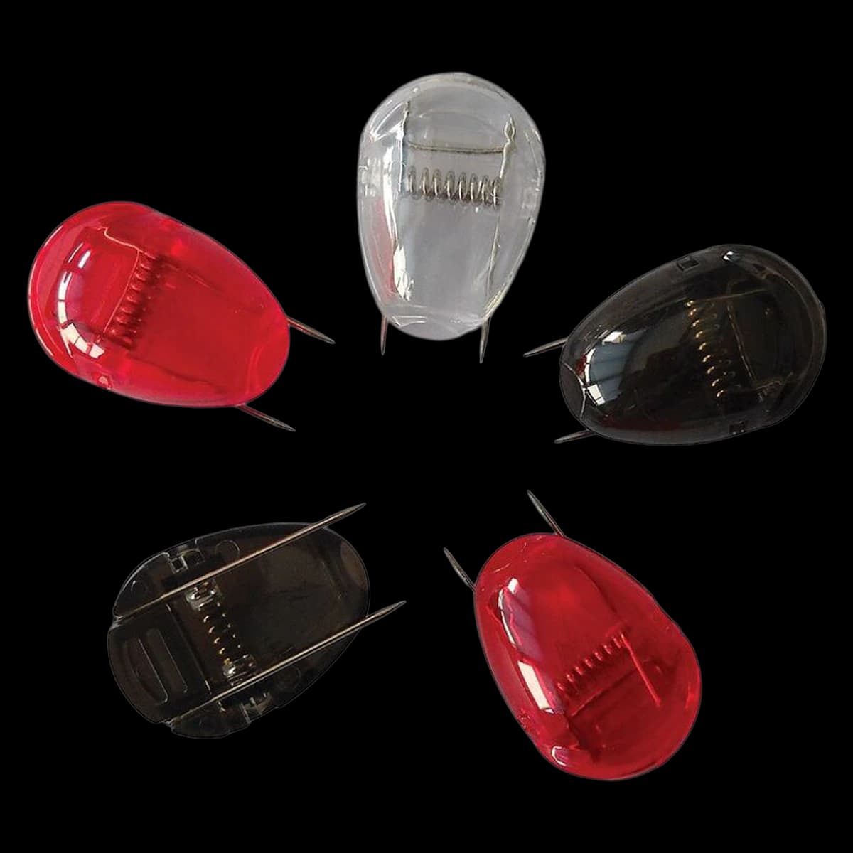Office Depot Brand Cubicle Clips, Translucent, Assorted Colors, 5/Pack - Clips Cubicle Translucent - Image 1