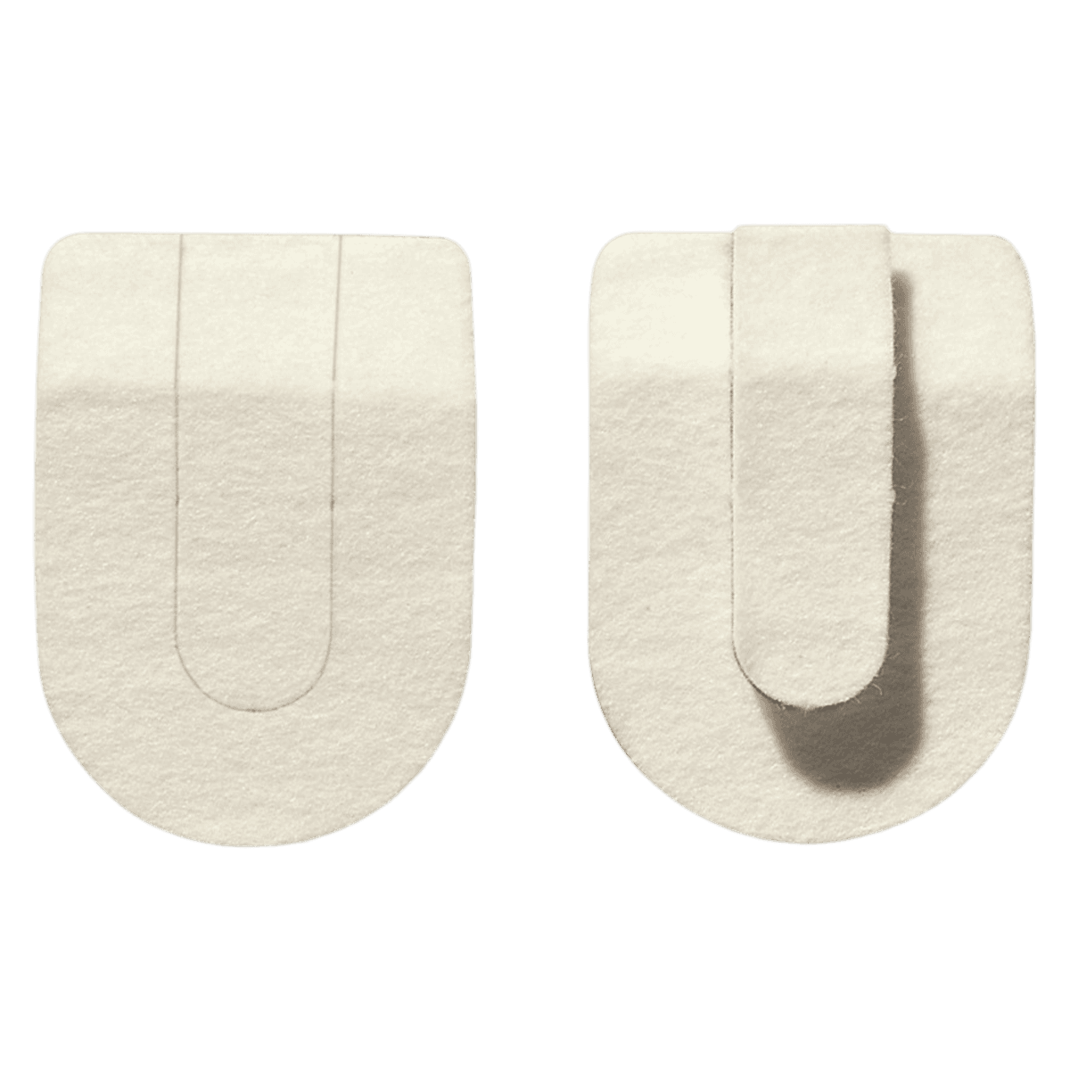 Hapad Heel Cushion Pad, Wool/Felt, 2.5" x 7/16" - Pad Heel 2.5x7/16" - Image 1