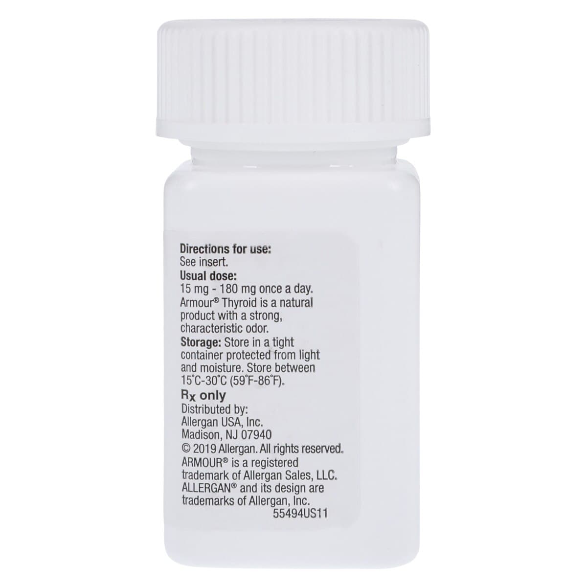 Armour Thyroid Tablets, 1.5 Grain (90 mg), 100 Tablets per Bottle thumbnail 2