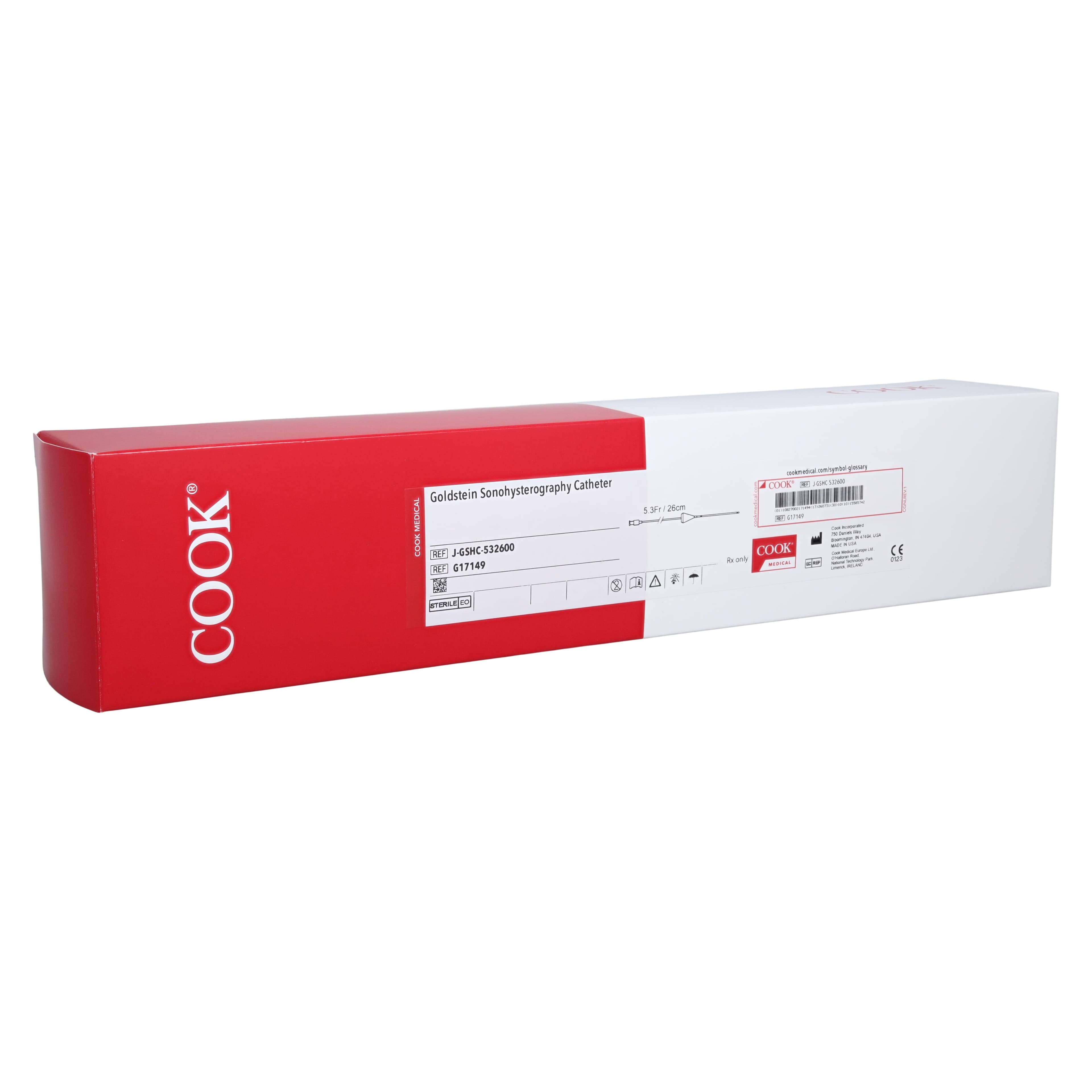 Cook Medical Goldstein Sonohysterography Catheter, 26cm - Goldstein Sonohyst Cathe 26cm - Image 1