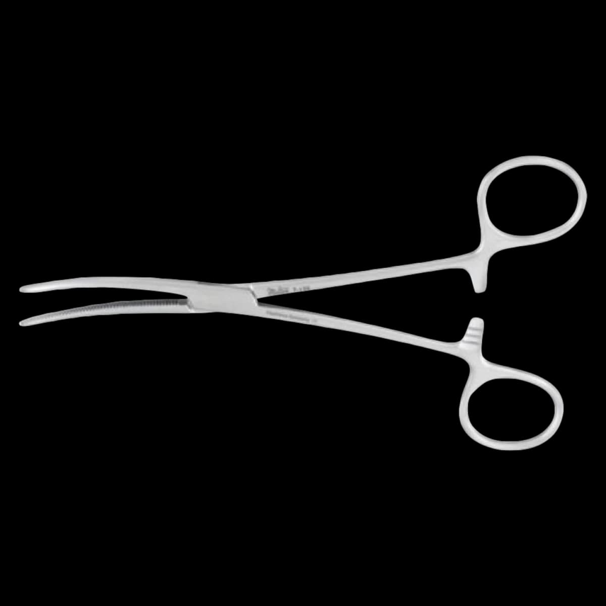 Rochester-Pean Hemostatic Forceps, Curved, 8" Stainless Steel, Autoclavable, Each - Forceps Rochester Pean Curved - Image 1