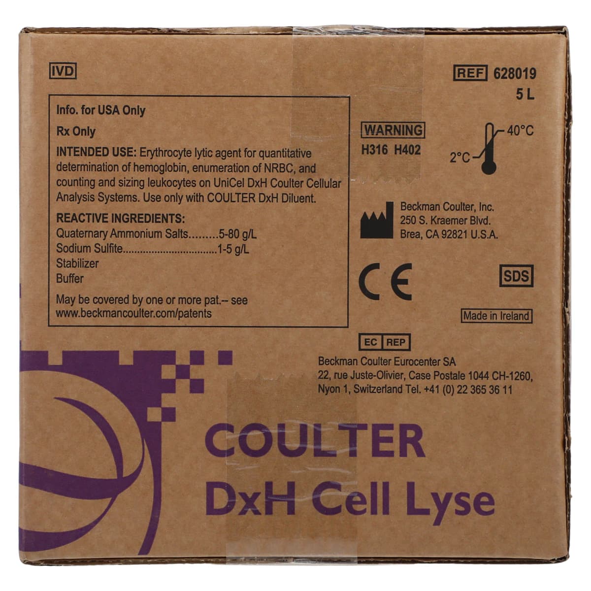 Beckman Coulter Cell Lyse Reagent for UniCel DxH, 5L Bottle thumbnail 3