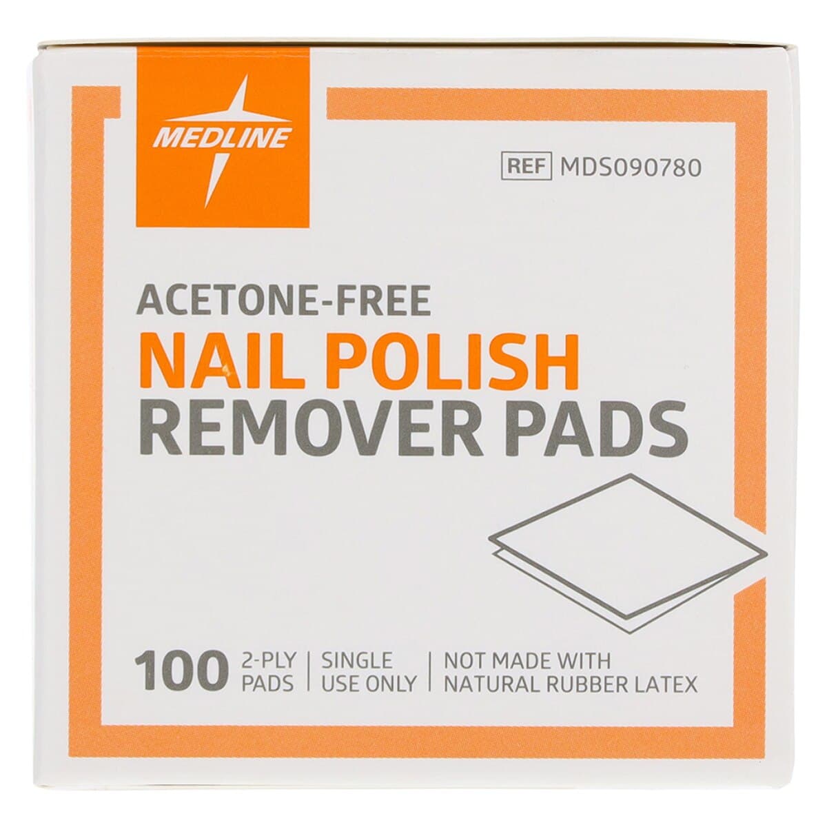 Medline Nail Polish Remover Pads, Acetone-Free, Disposable, Latex-Free, 1000/Case thumbnail 6