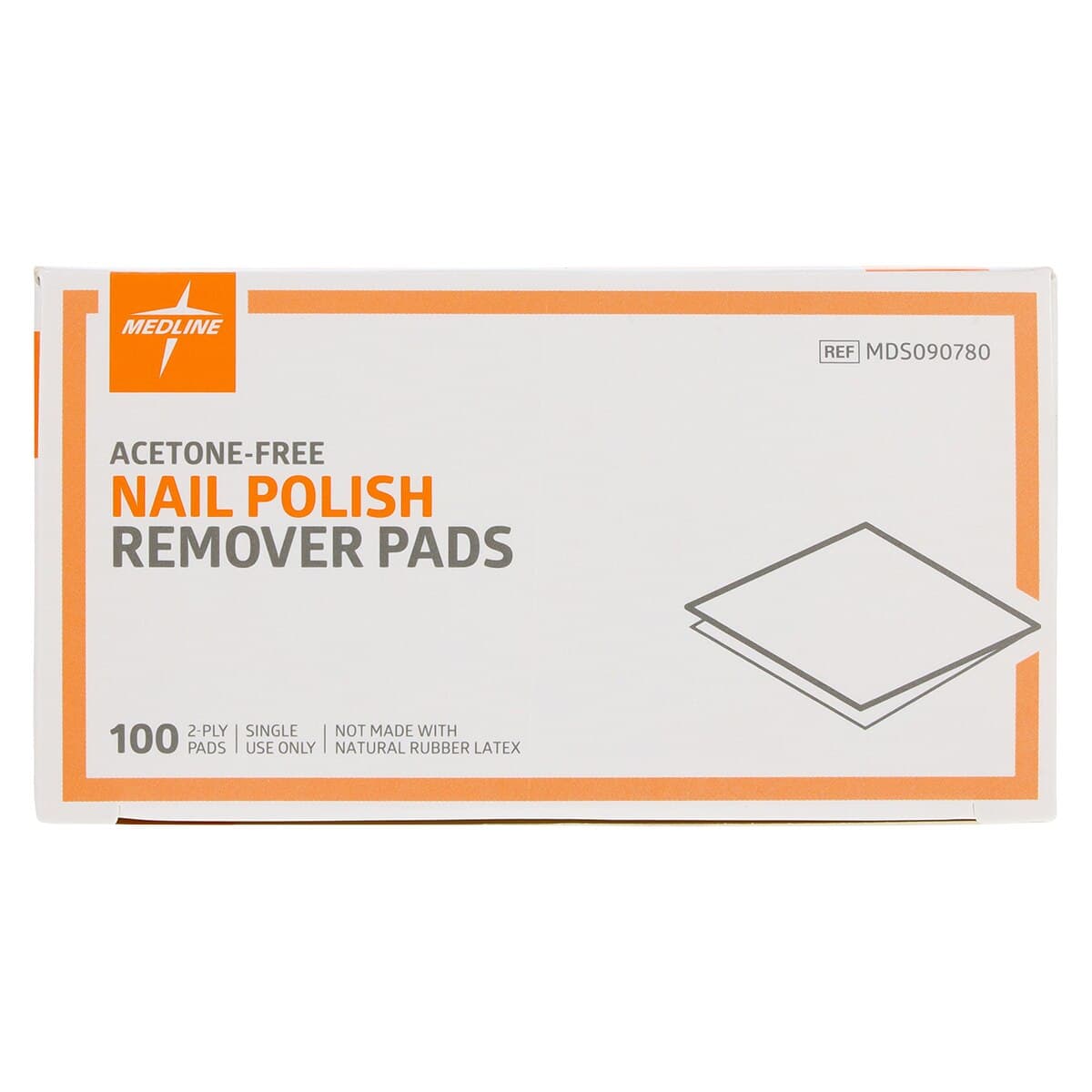 Medline Nail Polish Remover Pads, Acetone-Free, Disposable, Latex-Free, 1000/Case thumbnail 4