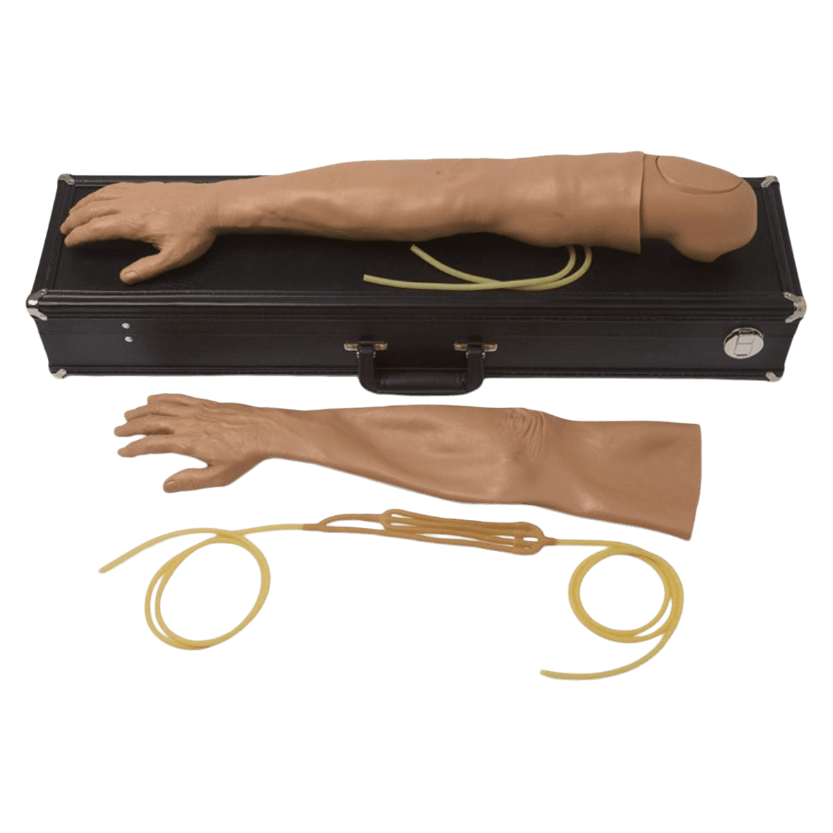 Laerdal Multi-Venous IV Arm Portable Training Simulator Kit, Adult Male, Tan - Arm/Hand IV Training Male - Image 1