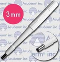 Acu-Punch Dermal Biopsy Punch, 3mm, Stainless Steel, Sterile, Disposable, 25/Box - Punch Biopsy Acu-Punch SS Strl - Image 1