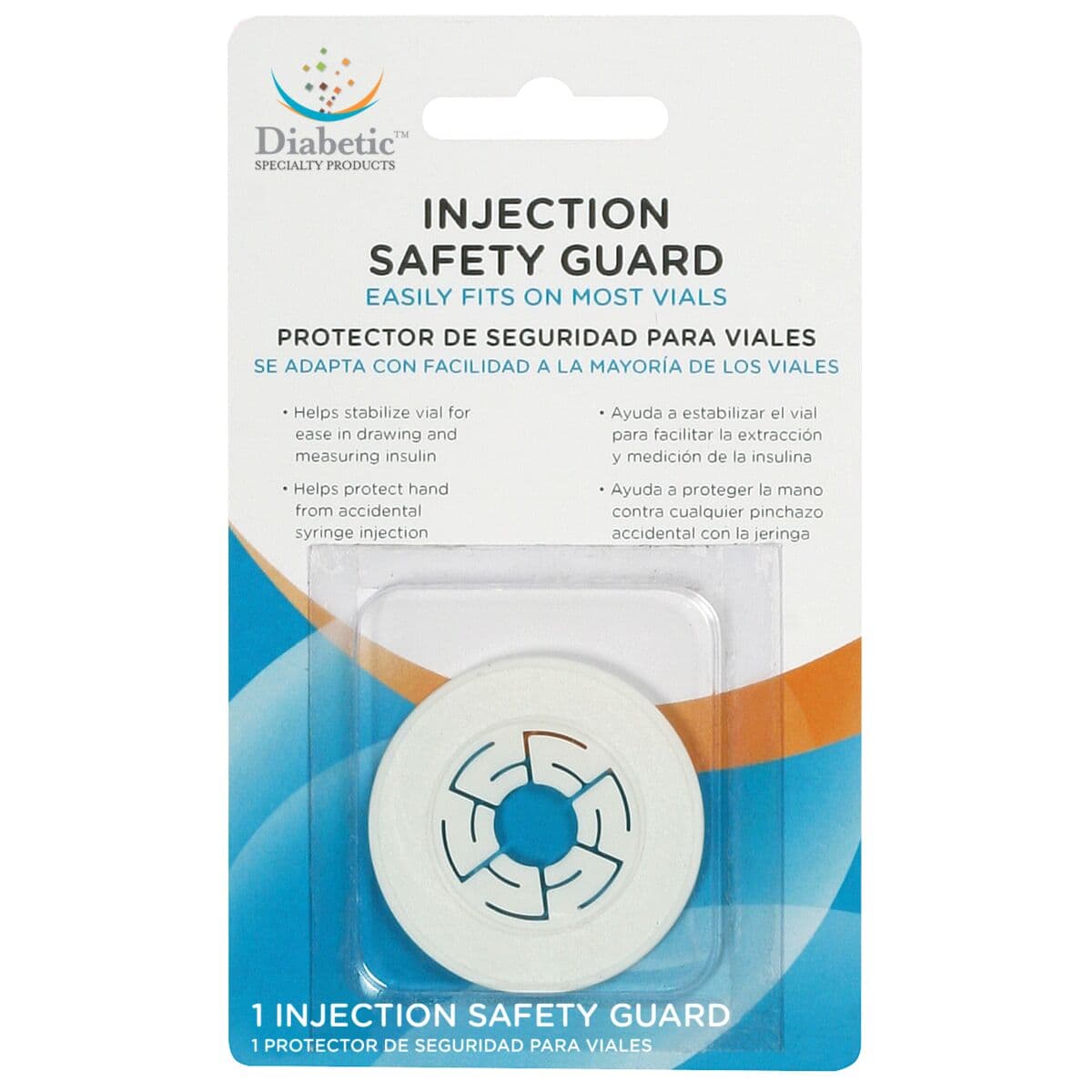 Apothecary Products Injection Safety Gard, Reusable, White, Fits Most Vials, 12/Package - Guard Safety Injection f/ - Image 1