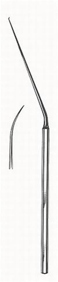 Rosen Ear Knife, 15.5cm (6") Curved, Stainless Steel, Autoclavable, Reusable - Rosen Knife 15.5cm Circular - Image 1