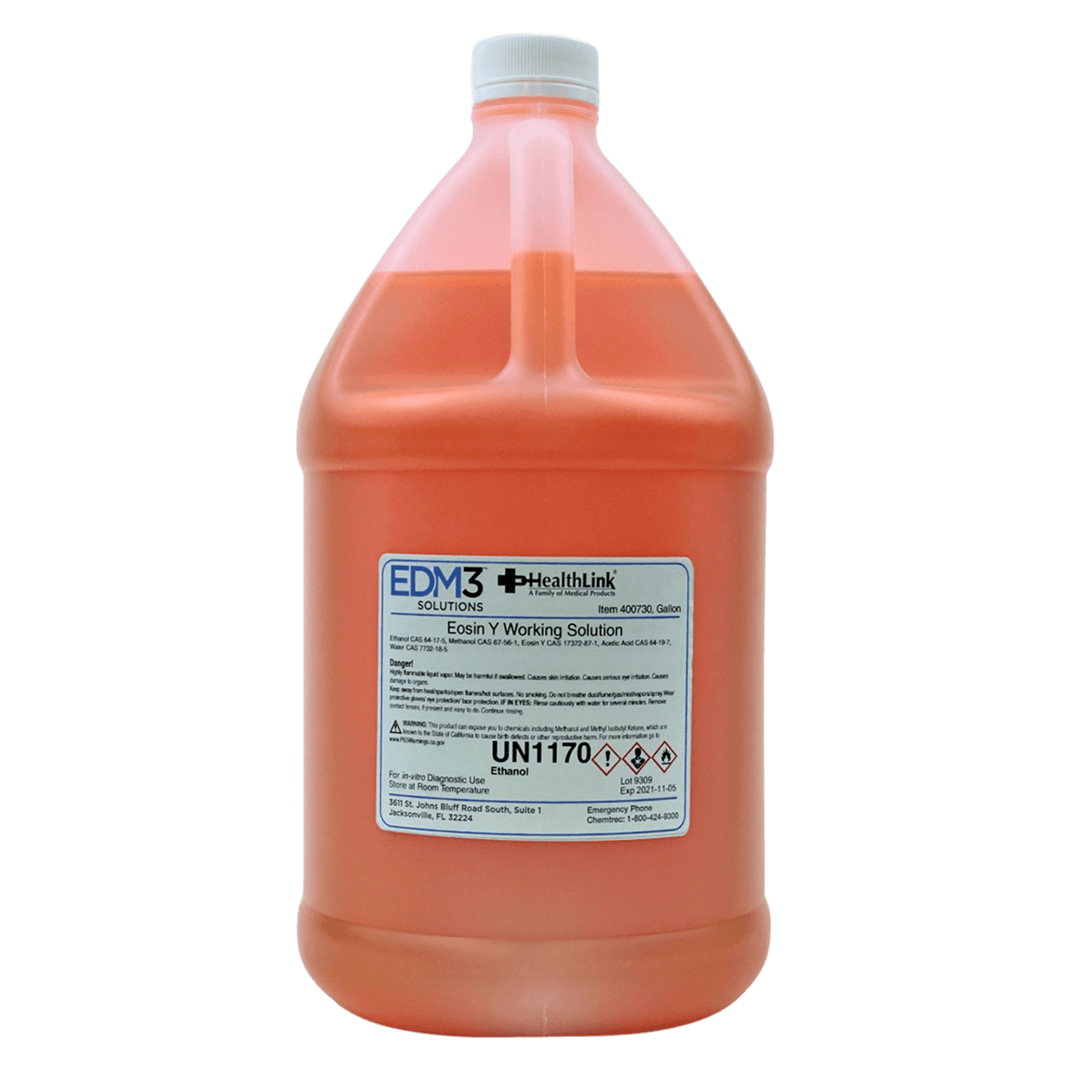 Eosin-Y Working Solution Stain, 0.25-1% Aqueous, 1 Gallon - Eosin Y Stain Work Sta 0.25-1% - Image 1