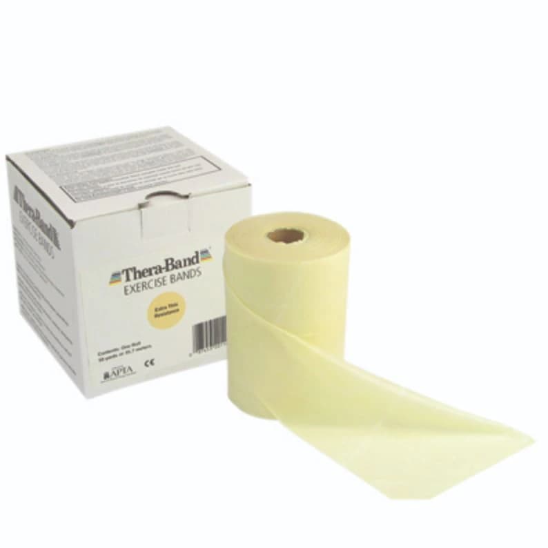 Thera-Band Latex-Free Exercise Band, Tan, 50 yd Roll, Medium Resistance - Band Exer Thera-Band Ltx Tan - Image 1