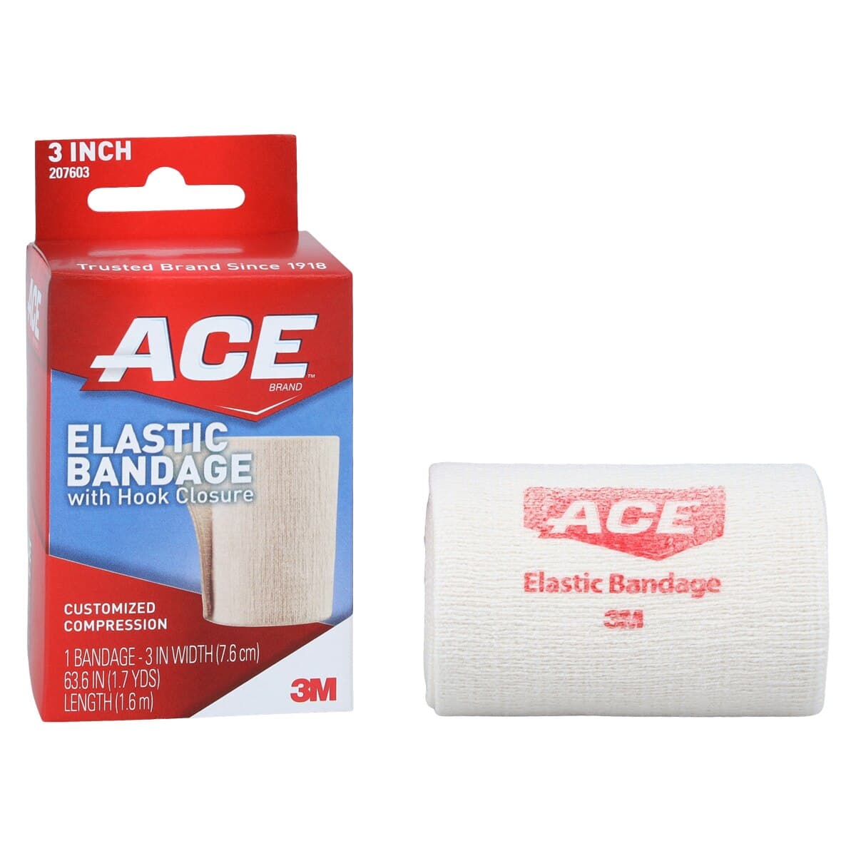 ACE Stretch Bandage Elastic 3" x 5.3' Beige Non-Sterile (72/Case) thumbnail 6