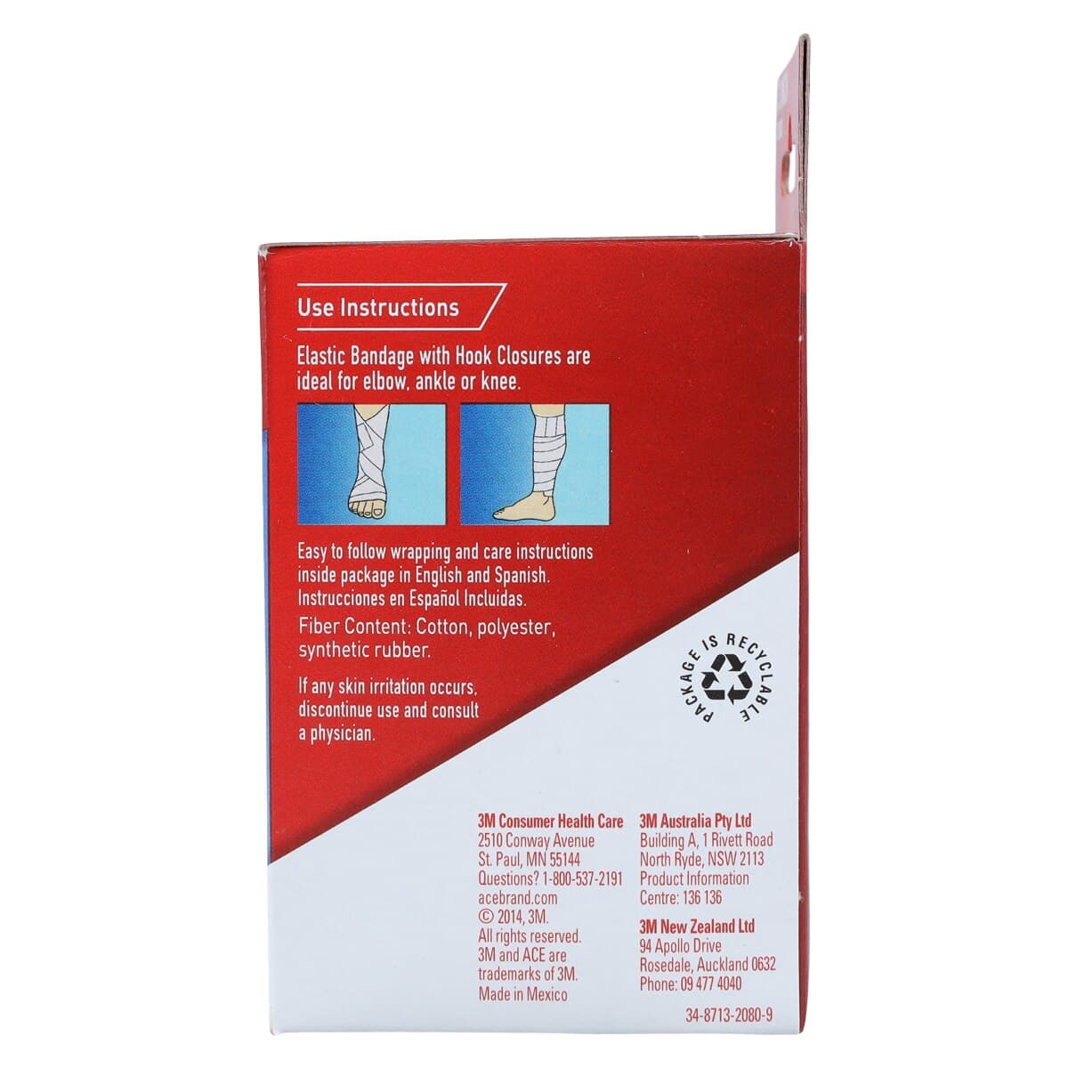 ACE Stretch Bandage Elastic 3" x 5.3' Beige Non-Sterile (72/Case) thumbnail 4