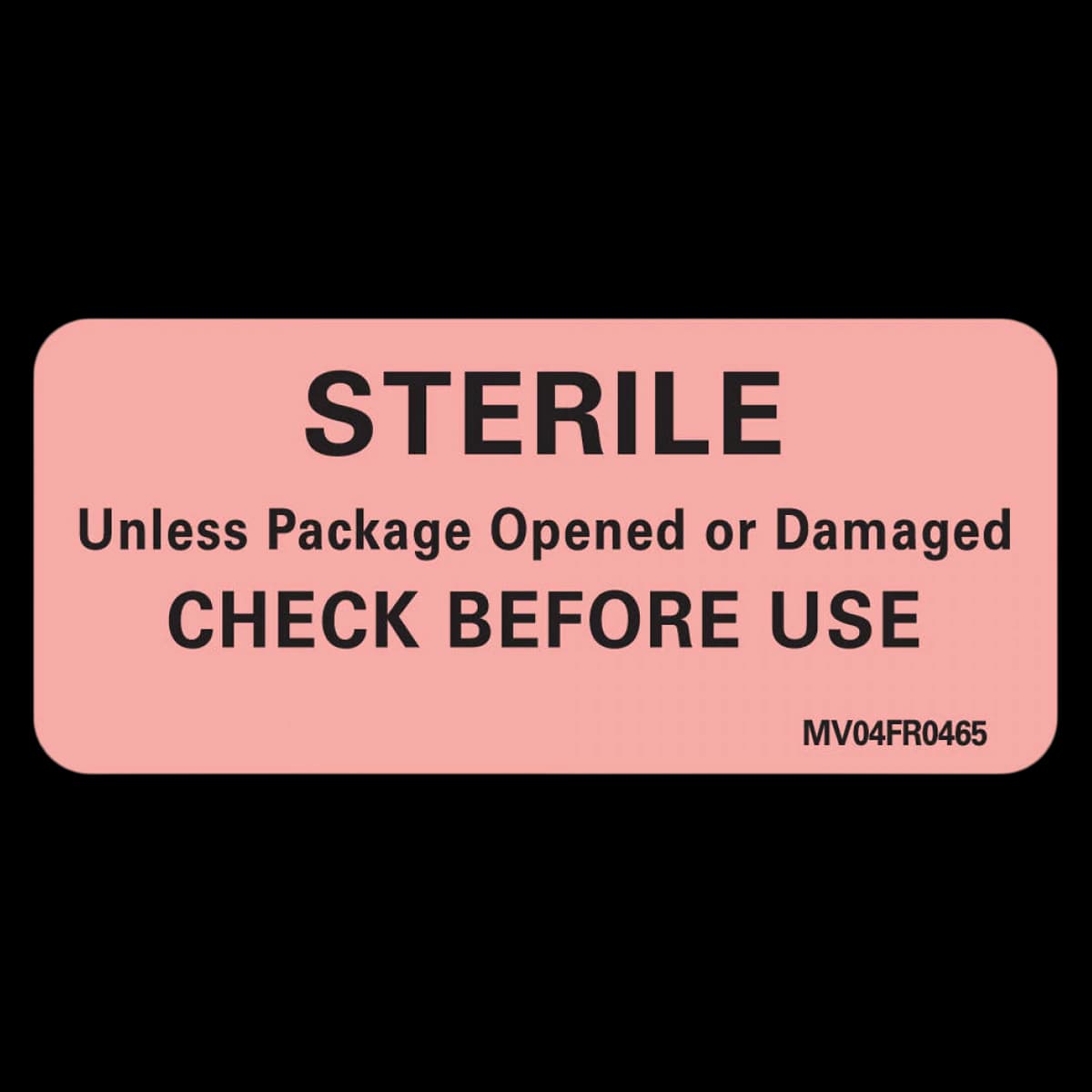Precision Dynamics Sterile Unless Label, Red, 2-1/4" x 1", 1" Core, Roll - Label Sterile Unless 2-1/4x1" - Image 1