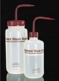 Nalgene Wash Bottle, HDPE, Red, 500 mL, Fluorinated, 2/Package - Nalgene Bottle Wash - Image 1