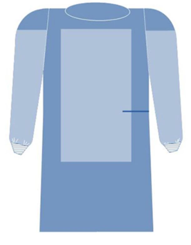 SurgiSoft Disposable Isolation Surgical Gown, AAMI Level 3, Reinforced Fabric, X-Large, 32/Case - Surgisoft Gown Reinf Fab AAMI3 - Image 1