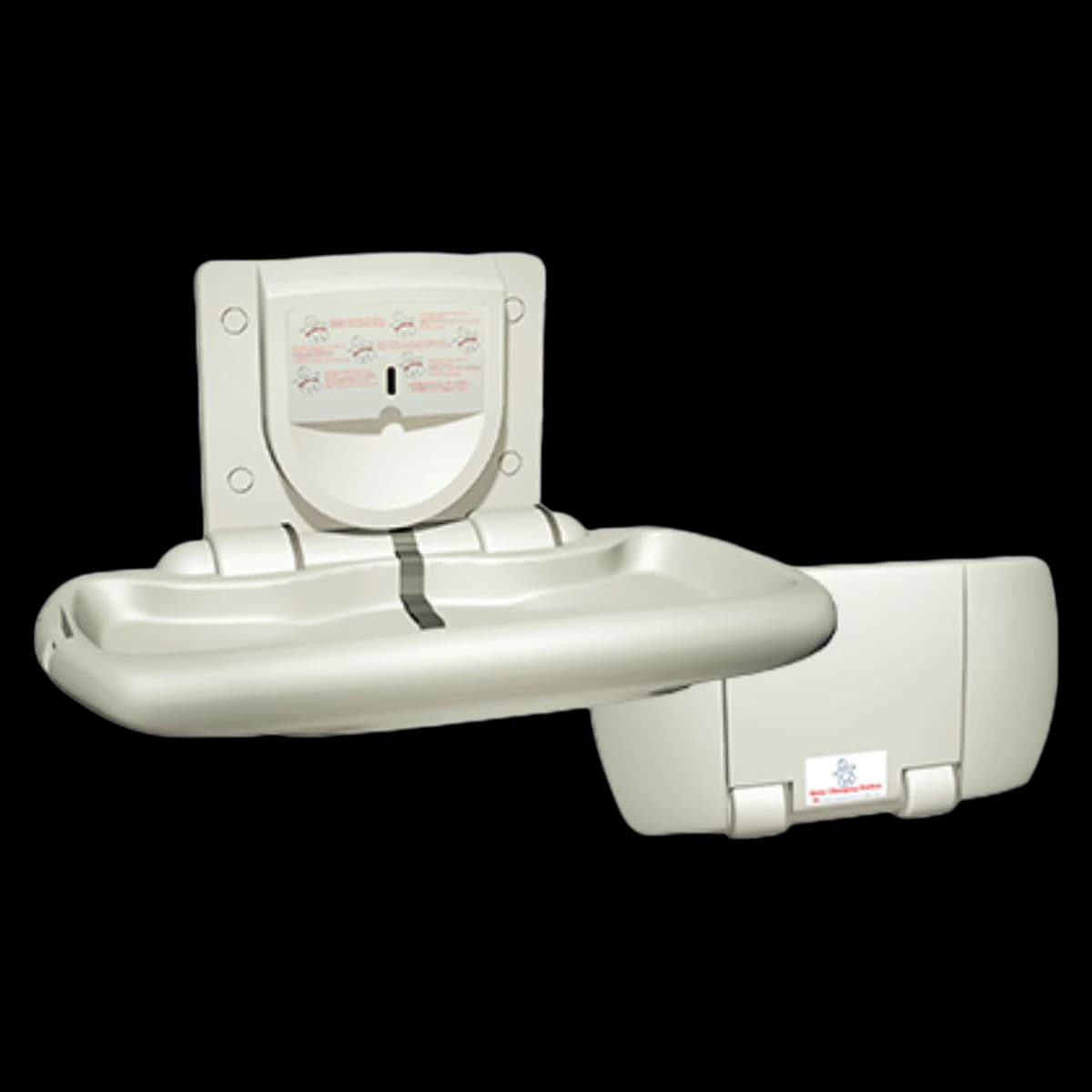 American Specialties Inc Baby Changing Station, Polyethylene, Each - Baby Changing Station - Image 1