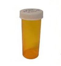 Clarke Container 13 Dram Blue Plastic Medicine Vial with Push & Turn Child-Resistant Cap, Reusable, Non-Sterile, 320/Case - Vial Push&Turn Chld Resistant - Image 1