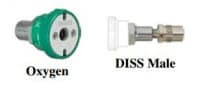Precision Medical Ohmeda Compact Oxygen Coupler - Coupler Ohmeda 02 Compact - Image 1