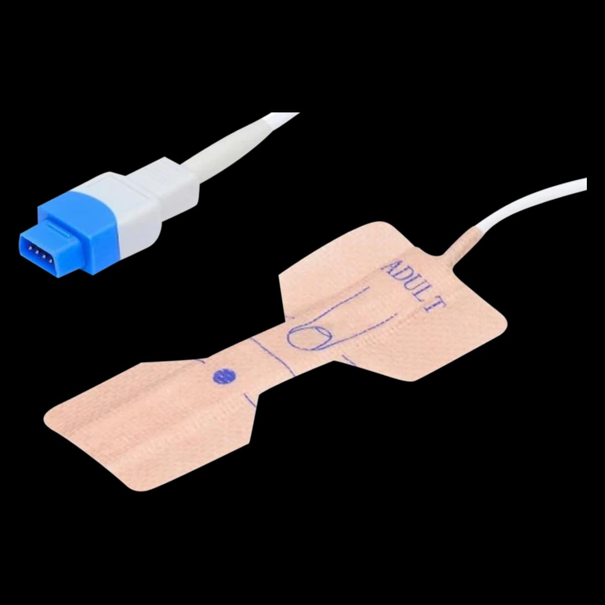 Datex-Ohmeda TruSignal SpO2 Oximetry Sensor, Adult/Pediatric, 25/Box - Sensor SPO2 AP Adult/Peds - Image 1