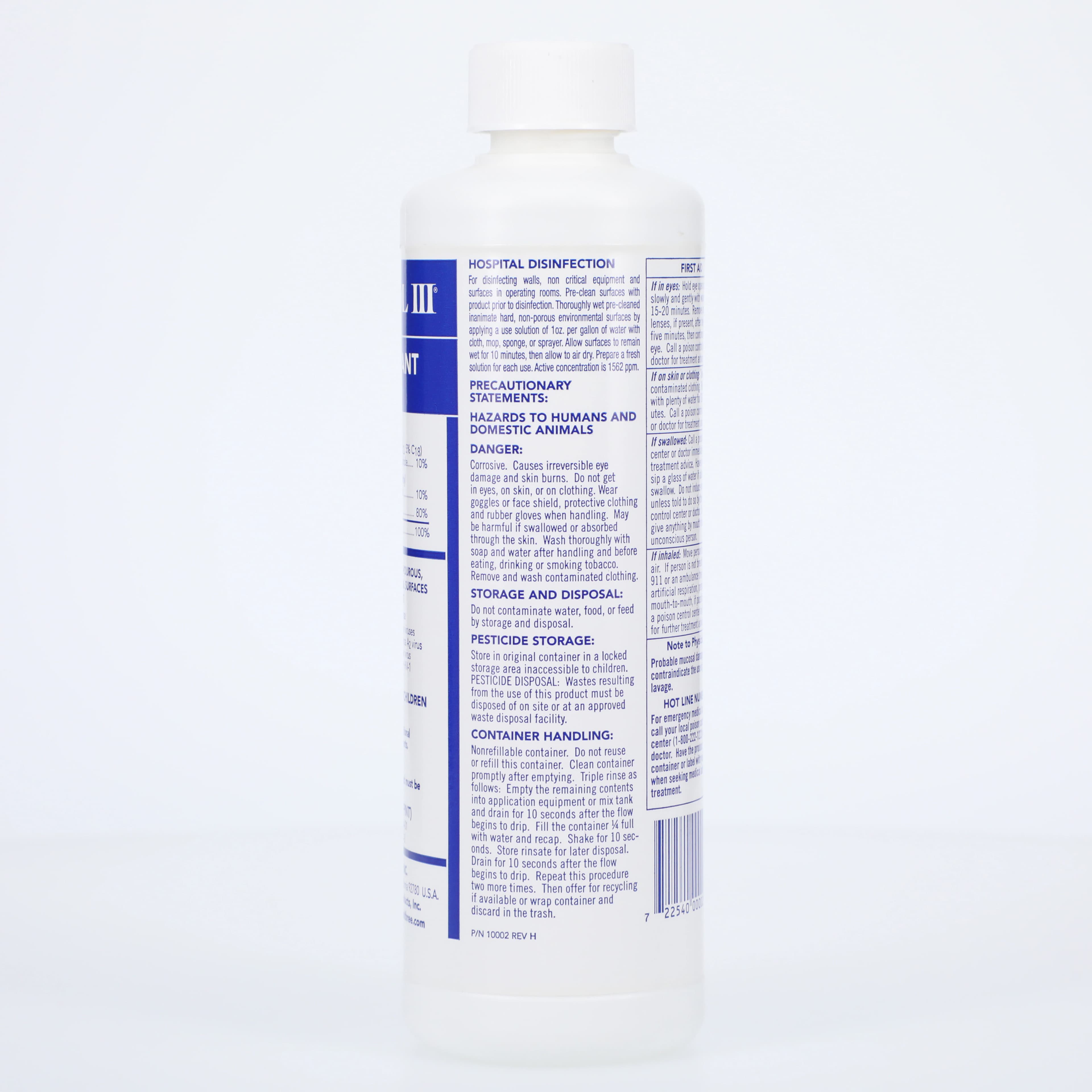 Germicide Control III Concentrate, Multi-Purpose Disinfectant, Pleasant Scent, 16 oz Bottle thumbnail 2