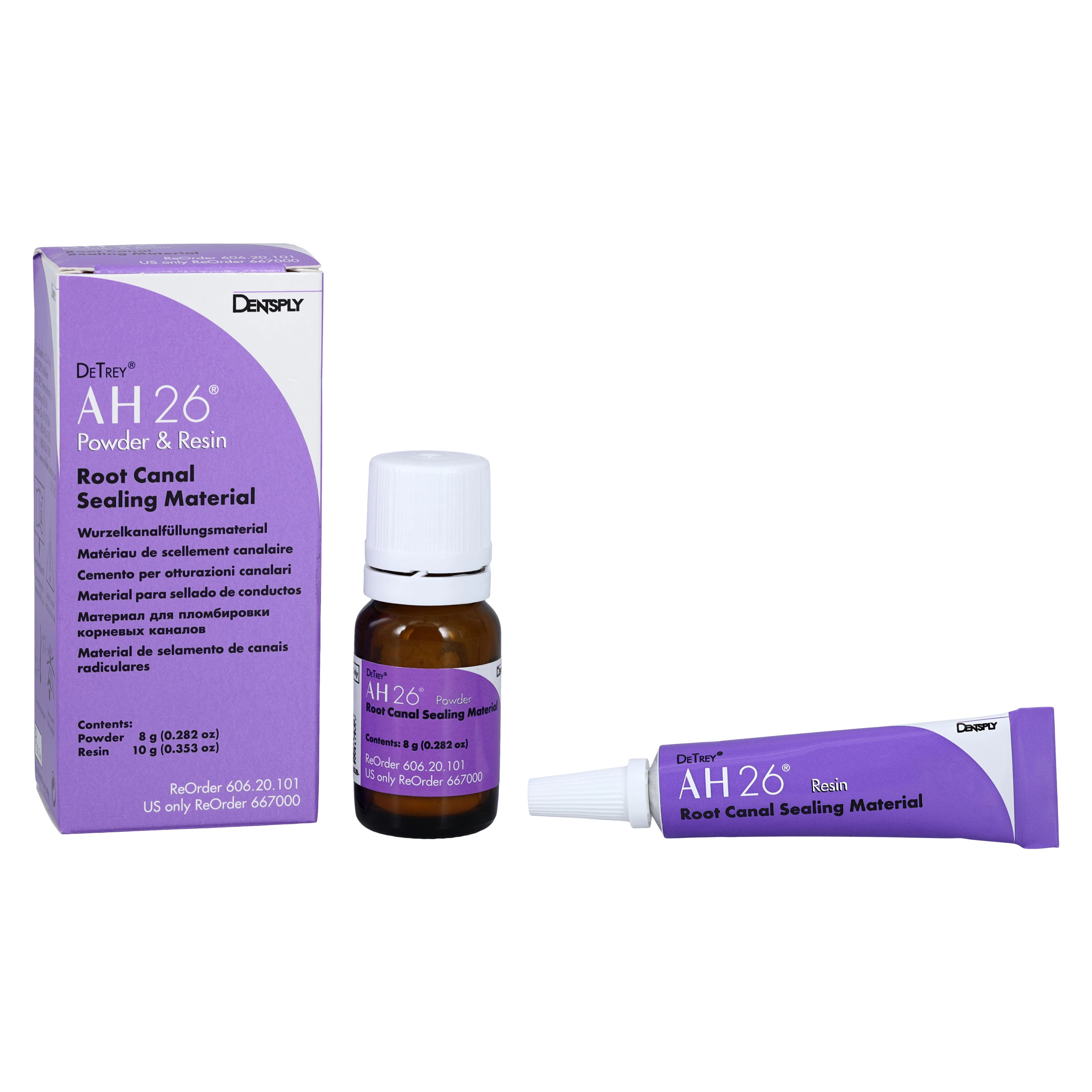 AH 26 Root Canal Sealer Complete Package, 8 g Powder & 10 g Resin, 667000 - AH 26® Root Canal Sealer Resin & Powder - Image 1