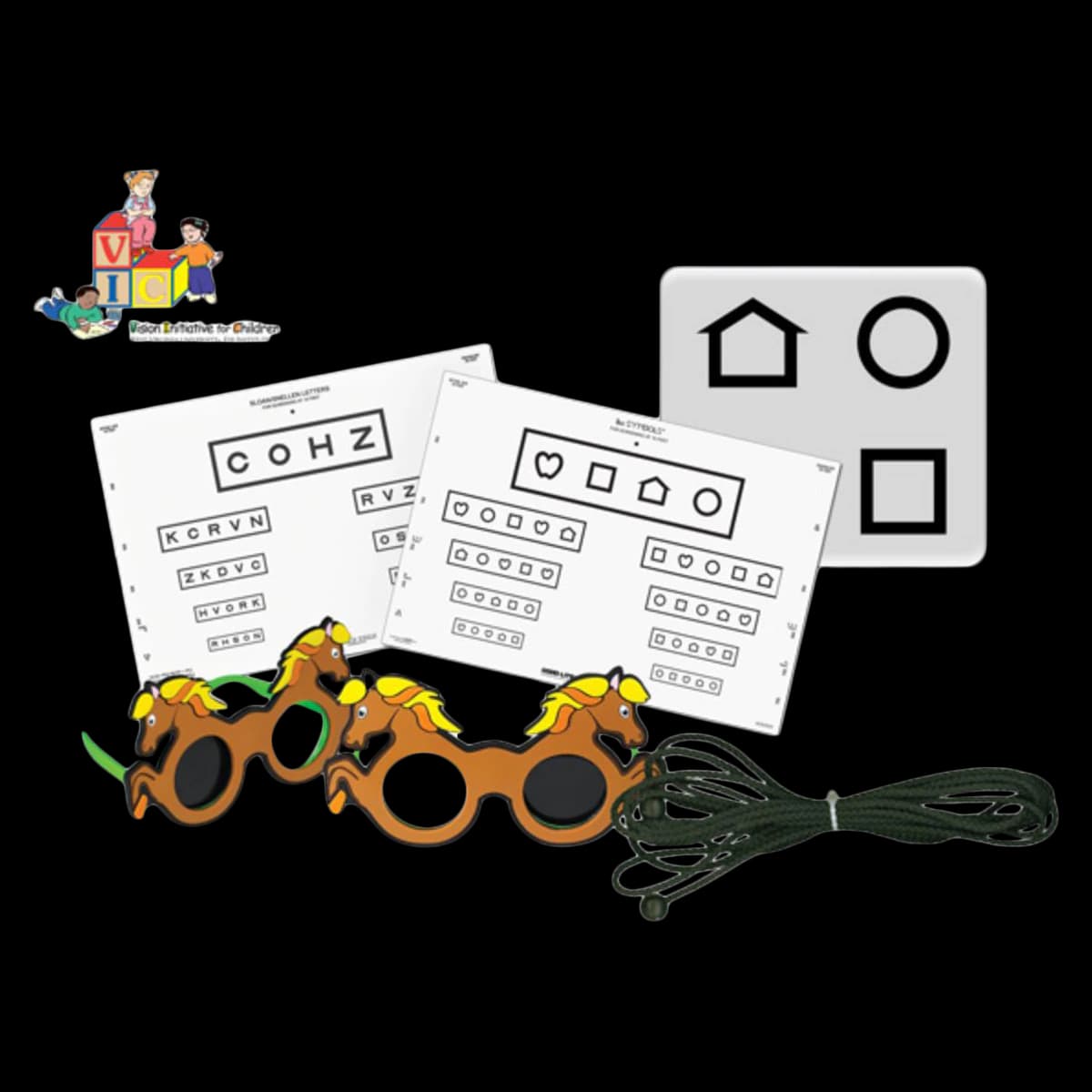 Good-Lite LEA Symbols Wall Chart for Vision Testing, 10 ft Testing Distance - Vic LEA Chart Wall Symbols & - Image 1
