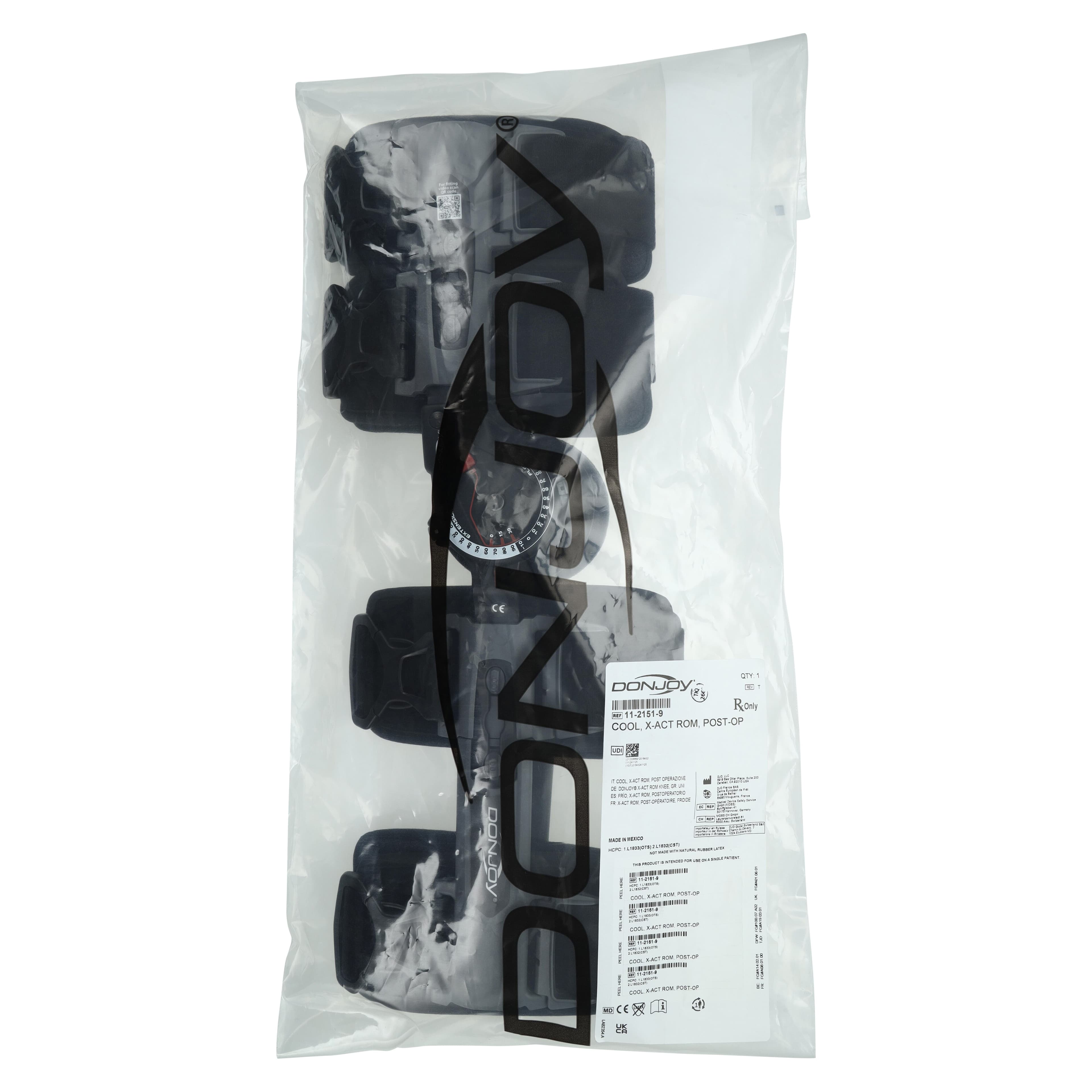 DJO X-Act Post-Op Knee Brace, Adult, Aluminum/Foam, Universal thumbnail 7