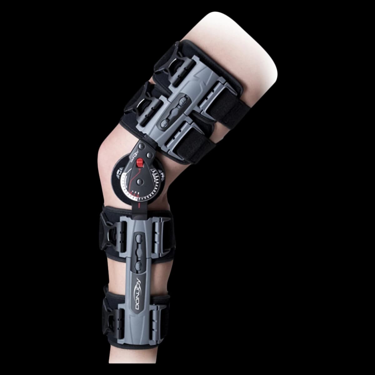 DJO X-Act Post-Op Knee Brace, Adult, Aluminum/Foam, Universal - X-Act Rom Brace Knee Post-Op - Image 1