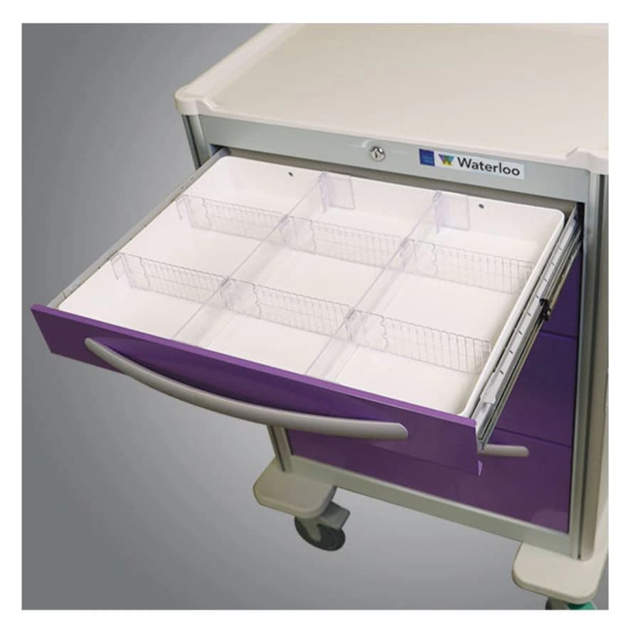 Waterloo Healthcare Standard Divider Tray for Cart - Divider Tray Standard f/Cart - Image 1
