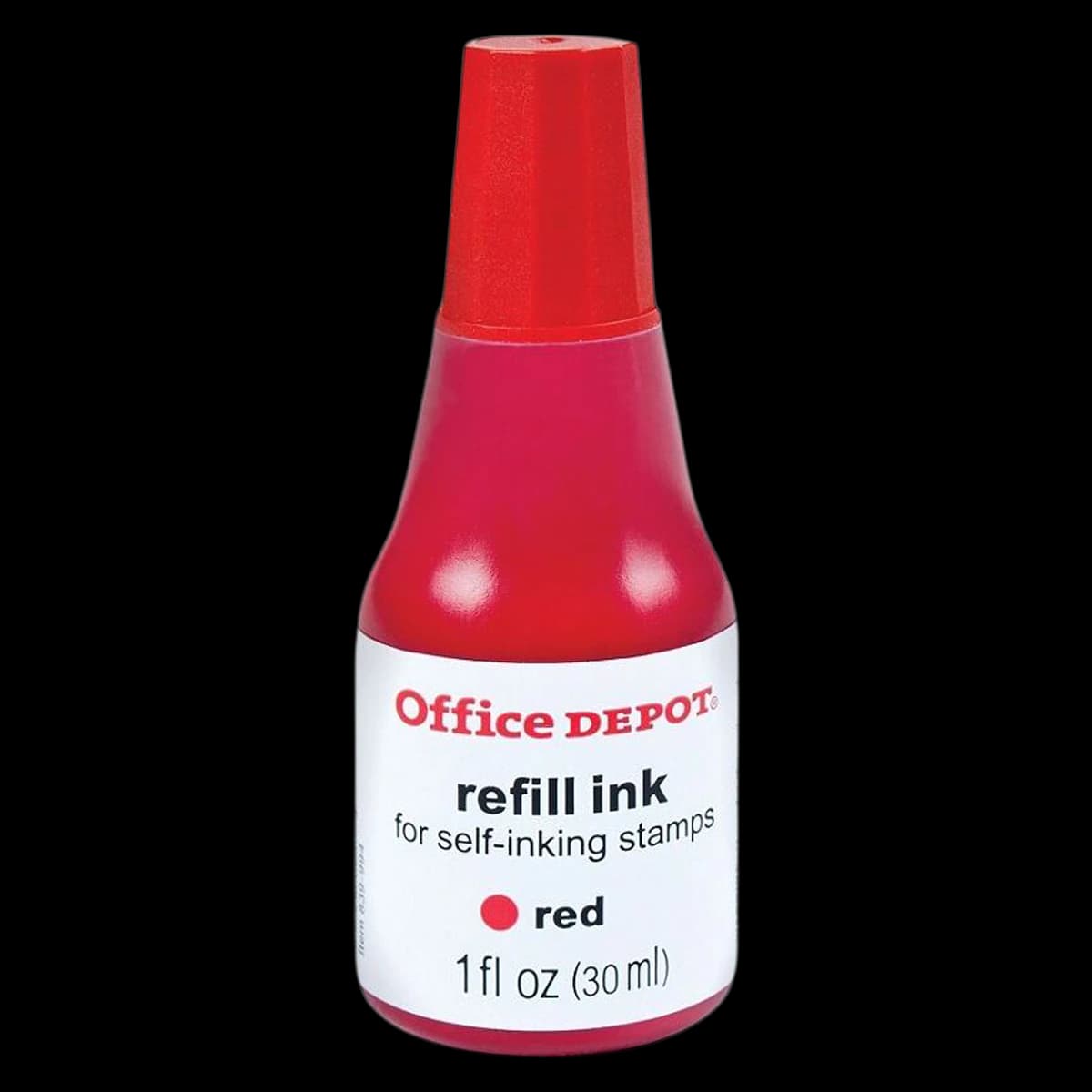 Office Depot Brand Self-Inking Refill Ink, Red, 1 oz - Self-Inking Refill Ink Red - Image 1