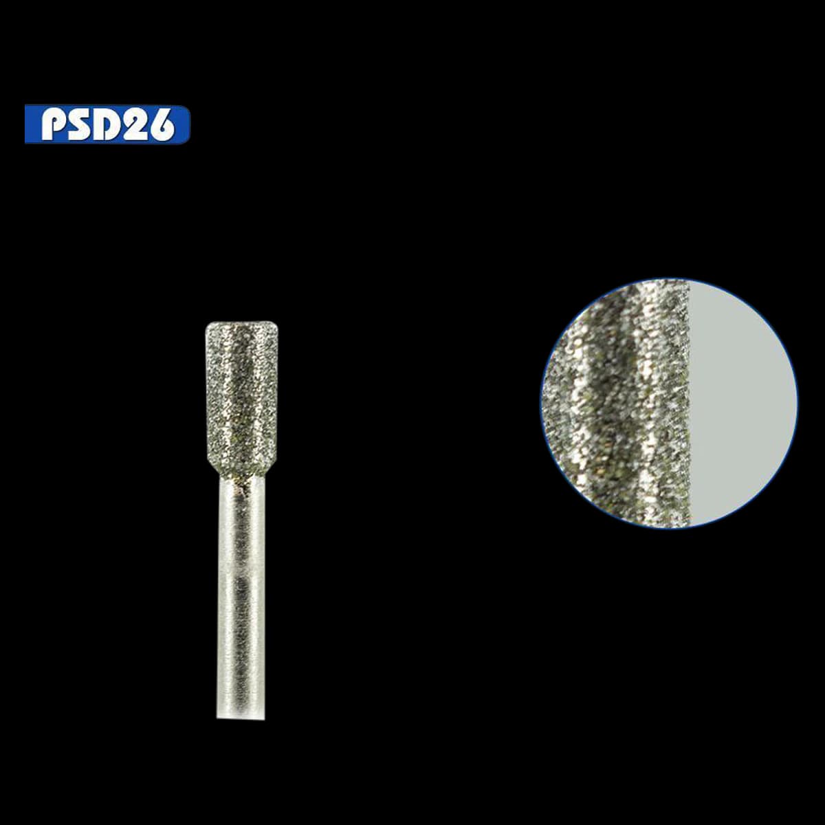 PBS Diamond Bur, Short, 3/32" Shank, Small Barrel, Single (Medicool Inc) - Diamond Short Barrel - Image 1